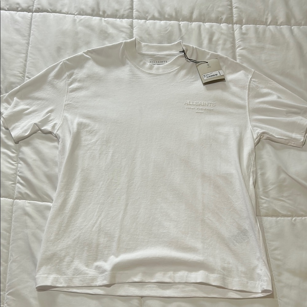 All Saints Xander SS Crew White Tee